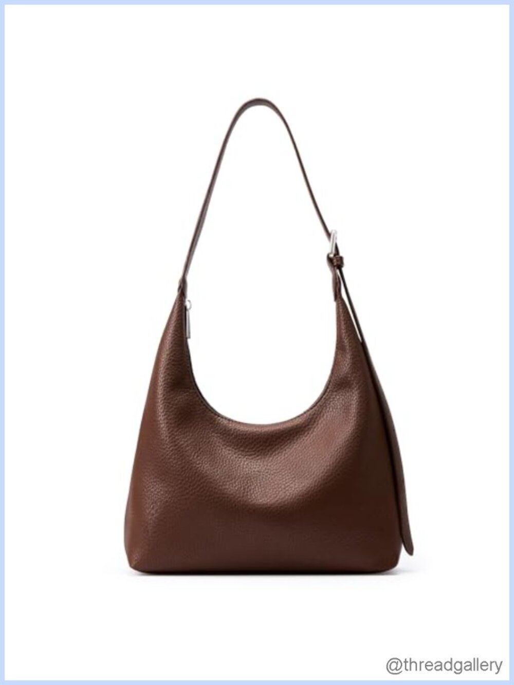 KALIDI Crescent Tote Bag Vegan Leather Hobo Crossbody Handbag